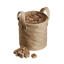 Sac carres allume feu nature