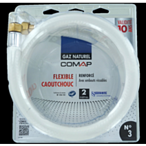 Flexible caoutchouc gaz naturel 2m - COMAP
