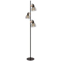 Lampadaire 3 Lumières Atlas Acier Noir Ø23cm h.165cm - SEYNAVE