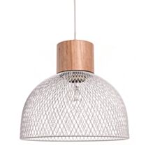 Suspension Bedwood Blanche Ø25cm h.20cm - SEYNAVE