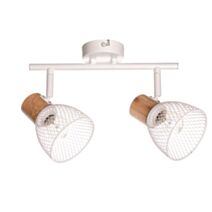 Spot 2 Lumières Bedwood Blanc h.15cm - SEYNAVE