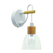 Applique salle de bain Bedglass 230V 33W Blanc/bois 