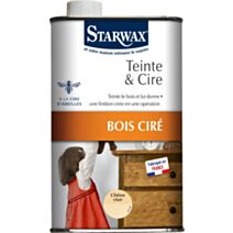 Teinte & cire liquide ton chêne clair 500ml