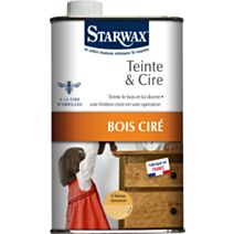 Teinte & cire liquide ton chêne moyen 500ml