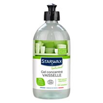 Gel vaisselle concentré Ecocert 500ml - STARWAX SOLUVERT