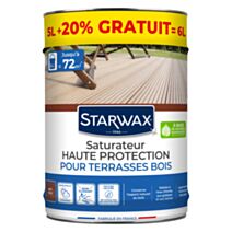 Saturateur application facile Phase aqueuse teck 5L+20% - STARWAX