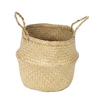 Panier Belly fibres végétales tressées naturel Taille S 27x26cm
