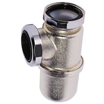Siphon de lavabo en laiton nickelé - WIRQUIN