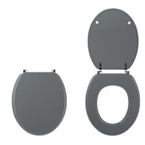 Abattant WC Colors Line gris clair mat