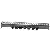 Caniveau pour douche à l'italienne express'eau 800 mm, grille "traits" - WIRQUIN