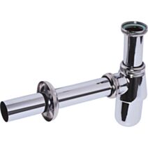 Siphon de lavabo en laiton chromé avec sortie murale - WIRQUIN