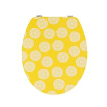 Abattant WC bois compressé Diplomat Lemon frein de chute - WIRQUIN