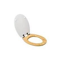 Abattant Casual line bamboo/blanc WIRQUIN