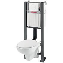 WC suspendu universel Linéo Stone + abattant frein de chute - WIRQUIN