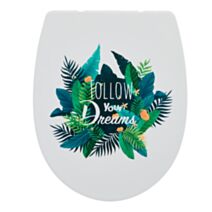 Abattant WC thermoplastique Marbella décor "Follow your dreams" - WIRQUIN
