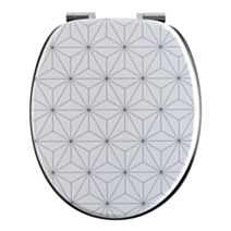 Abattant WC fibre de bois MDF Woody décor origami - WIRQUIN