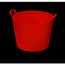 Auge renforcée 42 litres avec poignées rouge Capazo Pro