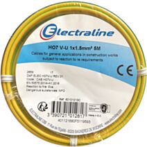 Cour.Film HO7 V-U 1x1.5mm² V/Jaune 5M
