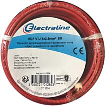 Cour.Film HO7 V-U 1x2.5mm² Rouge 5M