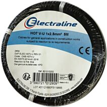 Cour.Film HO7 V-U 1x2.5mm² Noir 5M