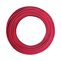 Cable Hi-Fi 03VH-H 2x0,75 250m au mètre noir/rouge - ELECTRALINE