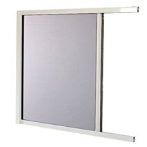 Moustiquaire enroulable latérale fibre de verre H230xL140cm blanc aluminium - MOUSTIKIT