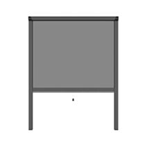 Moustiquaire enroulable fibre de verre H.160xL.150cm gris - MOUSTIKIT