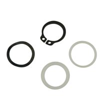 Lot Circlips + Rondelles ajustement + Rondelles plastiques poignée porte