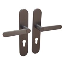 2 poignées de porte Meudon-k trou de cylindre aluminium canon de fusil