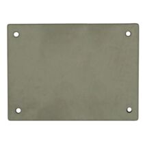 Plaque cache serrure à clouer 60x90mm inox - LINEA BERTOMANI