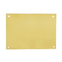 Plaque cache serrure à clouer 60x90mm laiton - LINEA BERTOMANI
