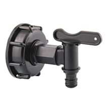 Robinet pour cuve IBC avec sortie raccord rapide