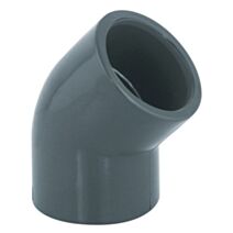 Coude PVC pression 45° femelle Ø32