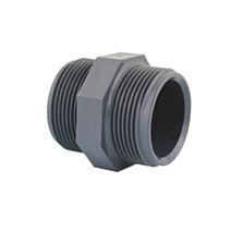 Mamelon égal PVC pression fileté Ø1"1/4