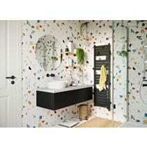 Radiateur sèche-serviettes 1500W Kelud Slim anthracite - SAUTER