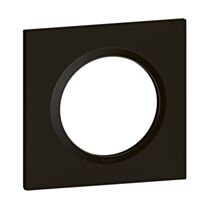 Plaque 1 poste noir velour dooxie - LEGRAND
