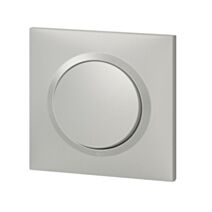 Interrupteur dooxie plaque carrée alu Legrand
