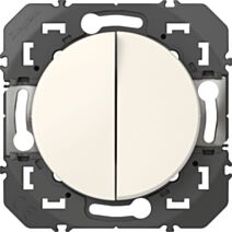 Double poussoir Dooxie blanc - LEGRAND