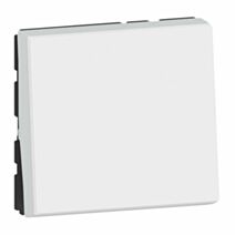 Interrupteur Mosaic Easy LED Composable + Voyant 2 Modules Blanc