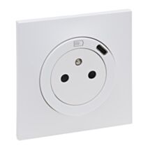 Prise de courant avec chargeur USB Type-C Neptune blanc