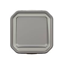 Interrupteur va-et-vient lumineux Plexo complet saillie gris 10A - LEGRAND