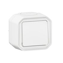 Interrupteur va-et-vient Plexo complet saillie blanc 10A - LEGRAND