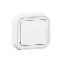 Interrupteur va-et-vient Plexo complet encastré avec griffes blanc 10A - LEGRAND