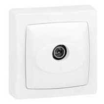 Prise TV simple mâle complet blanc - LEGRAND