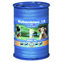 Fil clôture Ruban bleu 12mm 200m bobine