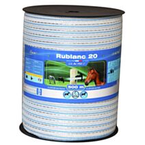 Fil clôture Rublanc 20mm/500m bobine rb20