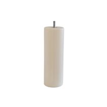 Pied de lit cylindrique blanc h200 d68 - BAR PLUS
