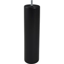Pied de lit cylindrique bois noir H.250 Ø68mm - BAR PLUS