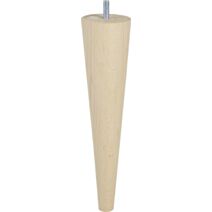 Pied de lit fuseau fin brut H.250 Ø58mm - BAR PLUS