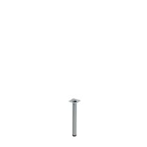 Pied metallique cylindrique sans verin gris H.250 ∅30 - BAR PLUS